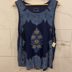 Lucky Brand Cotton Bohemian Tank Top